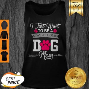 Awesome I Just Want To Be A Stay At Home Dog Mom Mothers Day Tank Top