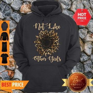 Beautiful Sunflower Leopard Not Like Other Girls Hoodie