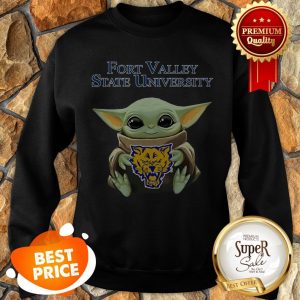 Nice Baby Yoda Hug Fort Valley State Wildcats Star Wars Sweatshirt