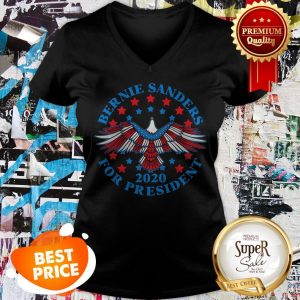 Nice Bernie Sanders For President 2020 Eagle V-neck