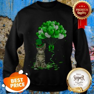 Nice Cat Balloons Heart St. Patrick’s Day 2020 Sweatshirt