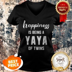 Nice Happiness Is Being A Yaya Of Twins V-neck