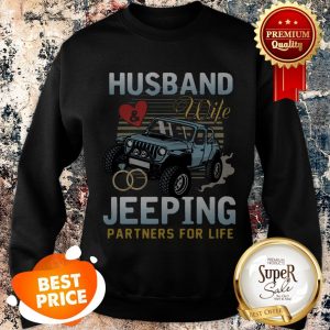 Nice Husband Wife Jeeping Partners For Life Sweatshirt