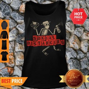 Nice Skeleton Social Distancing Coronavirus Tank Top