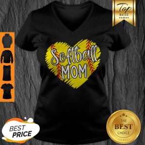 Nice Softball Mom For Women Baller Mama Mother’s Day V-neck