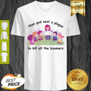Official Then God Sent A Plague To Kill All The Bombers V-neck