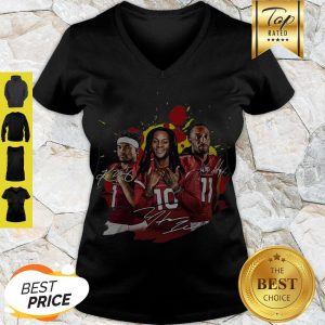 Perfect Brittan Golden Larry Fitzgerald Kyler Murray Signatures V-neck