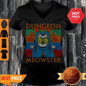 Vintage Cat Dungeon Meowster V-neck