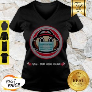 Vintage Ohio State Buckeyes Wash Your Damn Hands V-neck
