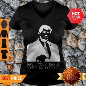 Vintage Wash Your Hands Don’t Do Cocaine V-neck