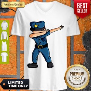 Awesome Dabbing Police Officer Dab Policeman Boys Kids Funny V-neck