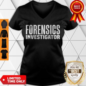Awesome Forensics Crime Police Investigator Detective Policemen Duty V-neck