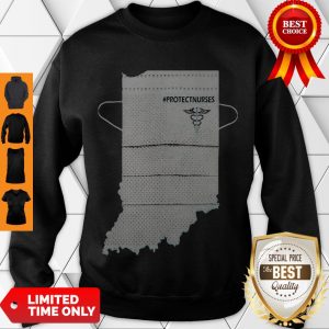 Awesome Indiana Protectnurses Face Mask COVID-19 Sweatshirt