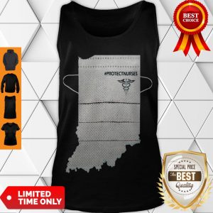 Awesome Indiana Protectnurses Face Mask COVID-19 Tank Top