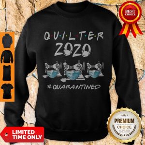 Beautiful Quilter 2020 Mask Quarantined Covid-19 Sweatshirt