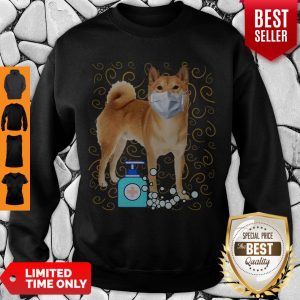 Cute Shiba Inu Mask Wash Your Hand Survived Coronavirus Sweatshirt