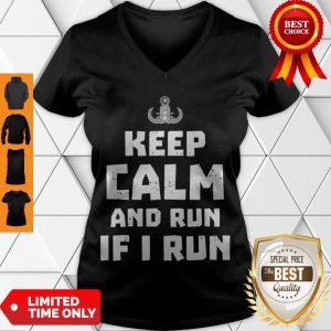 Funny Bomb Disposal Expert Run If I Run V-neck