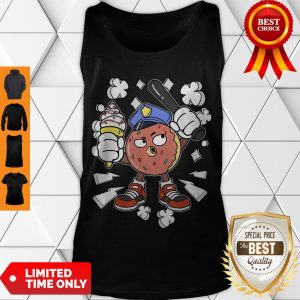 Funny Donut Cop Candy Police Officer Ice Cream Sweet Patrol Tank Top