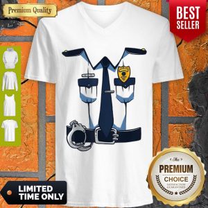 Funny Police Officer Uniform Costume Dress Policeman Gift V-neck