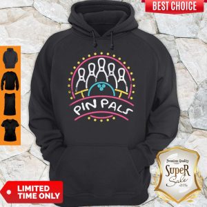 Good Pin Pals SIMPSONS Bowling Team Distressed Hoodie