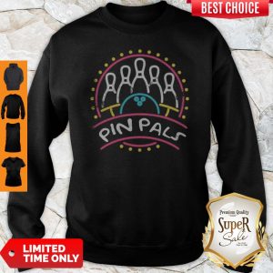 Good Pin Pals SIMPSONS Bowling Team Distressed Sweatshirt