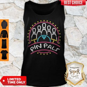 Good Pin Pals SIMPSONS Bowling Team Distressed Tank Top