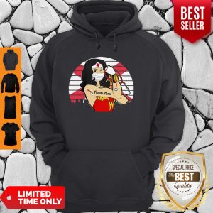 Awesome Vintage Wonder Woman Tattoos Florida Nurse COVID-19 Hoodie