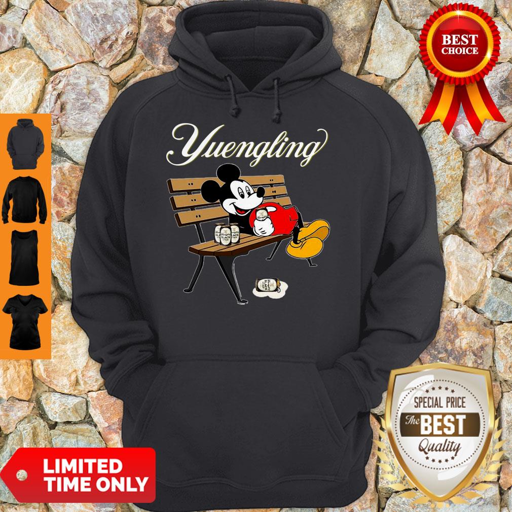 Awesome Mickey Mouse Drinking Yuengling Beer On Park Bench Hoodie Awesome Mickey Mouse Drinking Yuengling Beer On Park Bench Hoodie