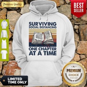 Vintage Surviving Social Distancing One Chapter At A Time Book Hoodie