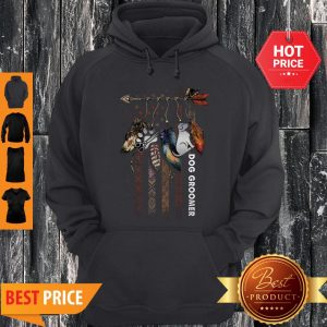 Nice Dream Catcher Native American Flag Dog Groomer Hoodie