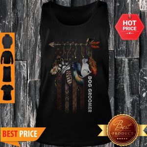 Nice Dream Catcher Native American Flag Dog Groomer Tank Top