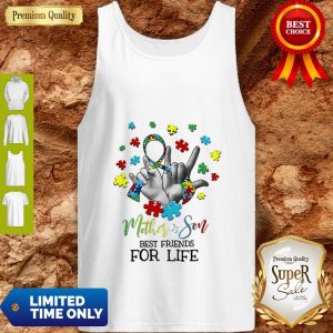 Nice Mother & Son Best Friends For Life Awareness Autism Tank Top