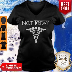 Nice Not Today Nurse Life Symbol V-neck
