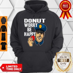 Official Donut Worry Be Happy Police Men’s Hoodie