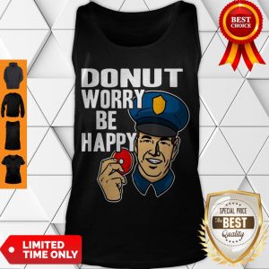 Official Donut Worry Be Happy Police Men’s Tank Top