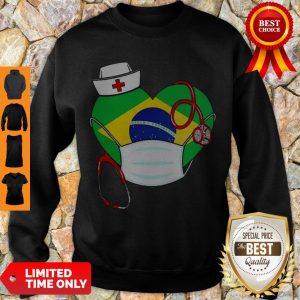 Official Nurse Brazil Heart Sweatshirt