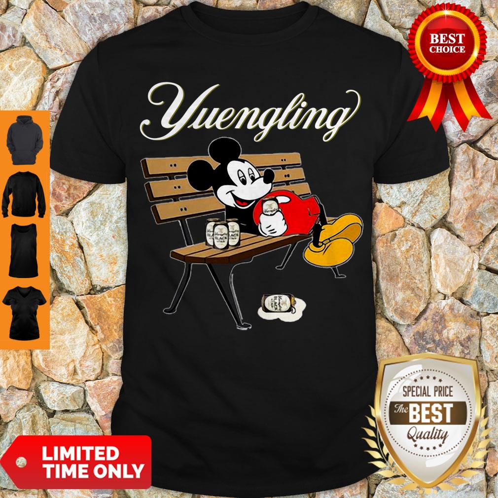 Awesome Mickey Mouse Drinking Yuengling Beer On Park Bench Shirt Awesome Mickey Mouse Drinking Yuengling Beer On Park Bench Shirt