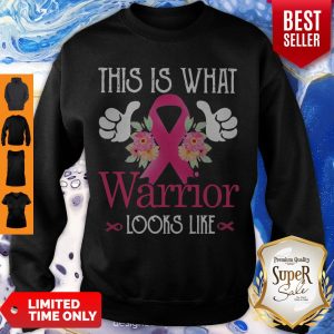 Cute This Is What Warrior Looks Like Breast Cancer Sweatshirt