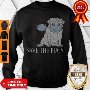 Cute Save The Pugs Mask Coronavirus Sweatshirt