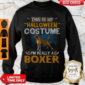 Perfect This Is My Halloween Costume I’m Really A Boxer Sweatshirt