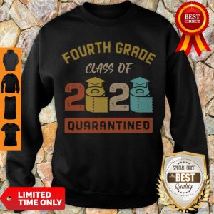 Official Fourth Grade Class Of 2020 Toilet Paper Quarantined Vintage Sweatshirt