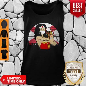 Awesome Vintage Wonder Woman Tattoos Florida Nurse COVID-19 Tank Top