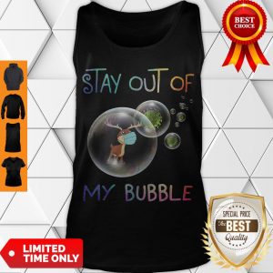 Cute Reindeer Stay Out Of My Bubble Coronavirus Tank Top