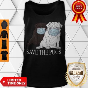 Cute Save The Pugs Mask Coronavirus Tank Top