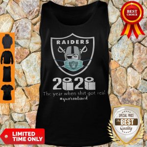Nice Raiders Mask 2020 The Year When Shit Got Real #Quarantined COVID-19 Sweatshirt
