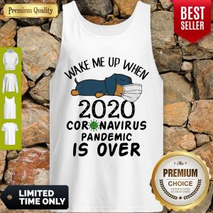 Cute Dachshund Wear Mask Wake Me Up 2020 Coronavirus Pandemic Is Over COVID19 Tank Top