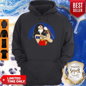 Top Vintage Wonder Woman Pennylane Nurse Stethoscope COVID-19 Hoodie