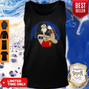 Top Vintage Wonder Woman Pennylane Nurse Stethoscope COVID-19 Tank Top