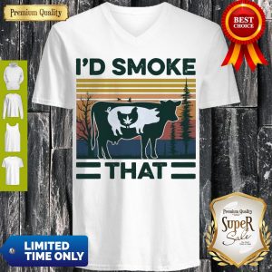 Awesome I’d Smoke That Vintage V-neck