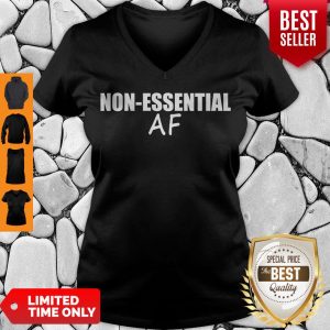 Nice Virus Pandemic Funny Non-Essential AF V-neck